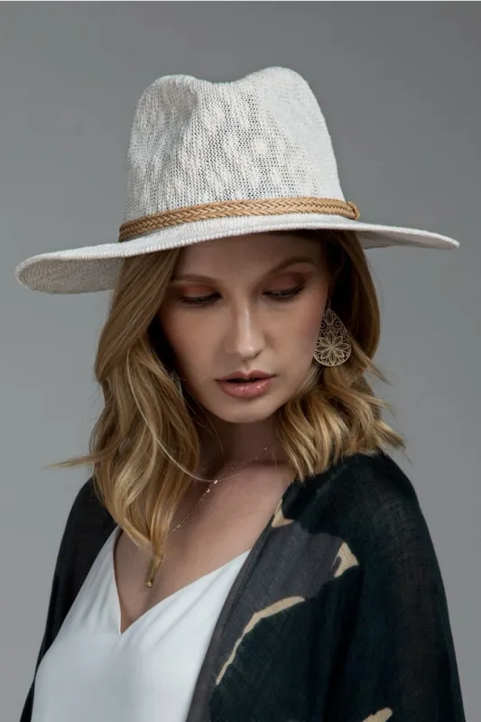Heather Grey Panama Hat