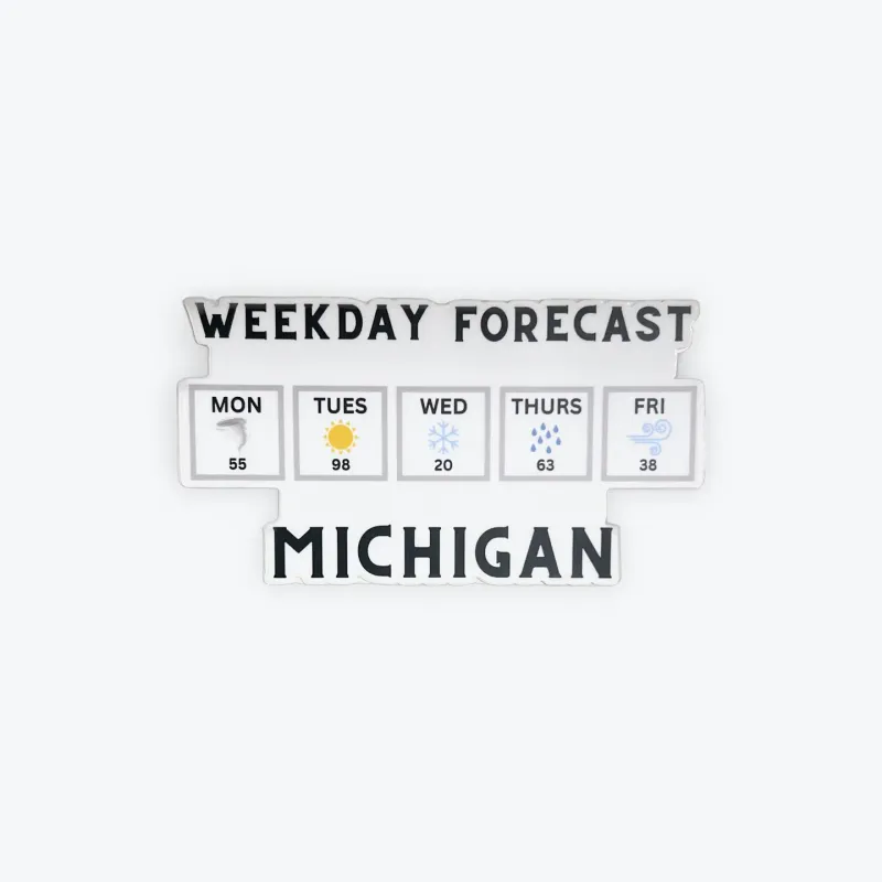 MI Weekday Forcast Sticker
