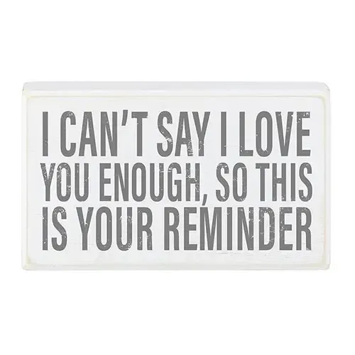 Reminder Box Sign