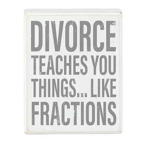 Divorce Box Sign Divorce Box Sign