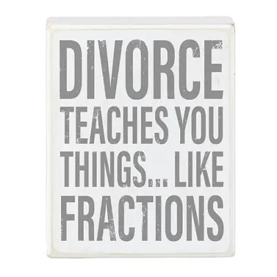 Divorce Box Sign
