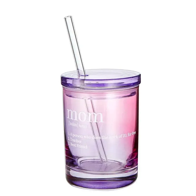 Mom Glass with Lid