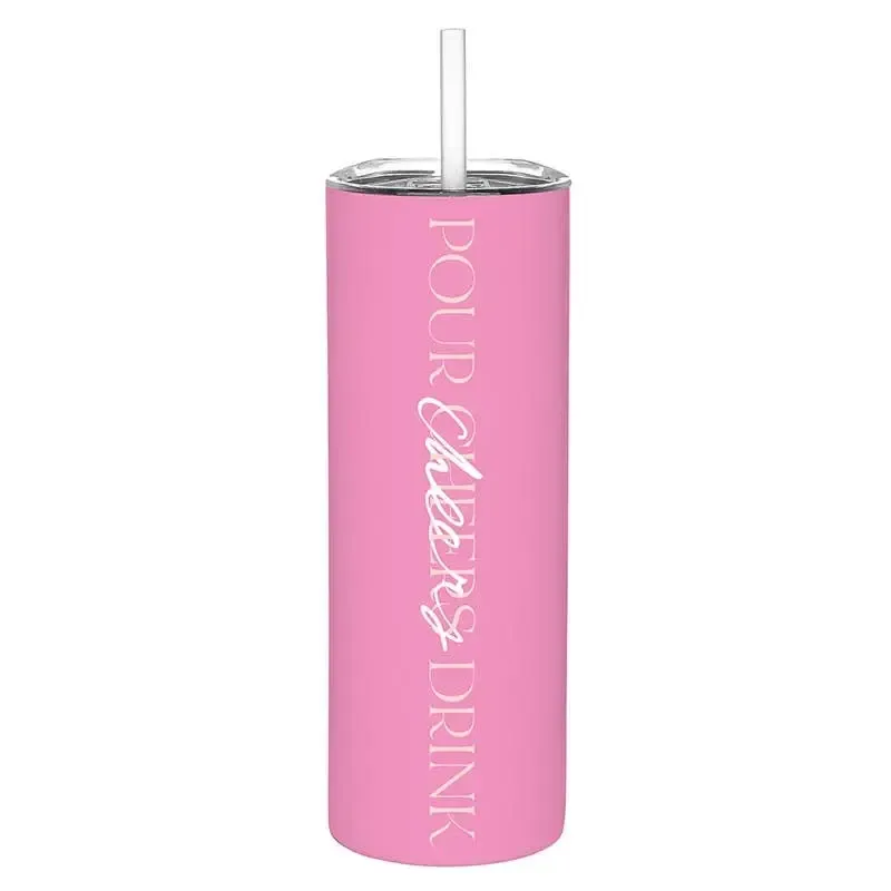 Pour Cheers Drink Wine Tumbler