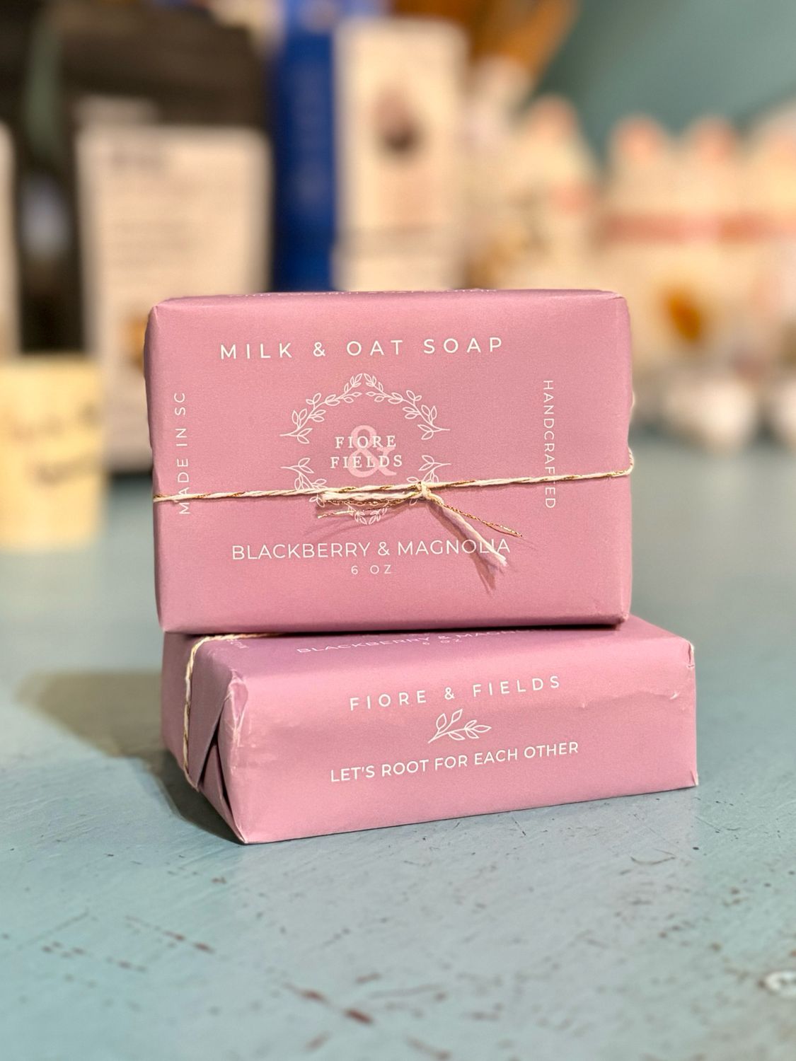 Milk &amp; Oat Soap Bar - Blackberry