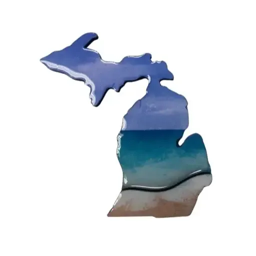 Michigan Beach Magnet