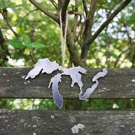 Michigan Great Lakes Steel Ornament Michigan Great Lakes Steel Ornament