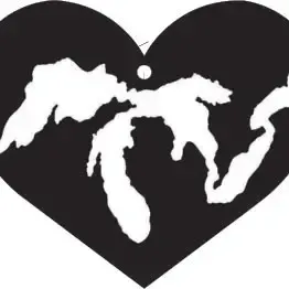 Great Lakes Steel Heart Ornament