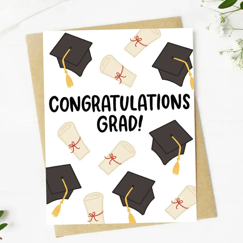 Congrats Grad Hat Card