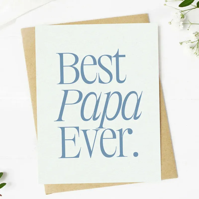 Best Papa Ever Card