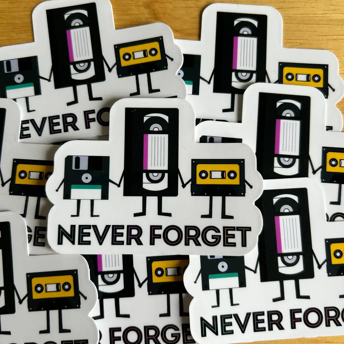 Never Forget VHS Sticker