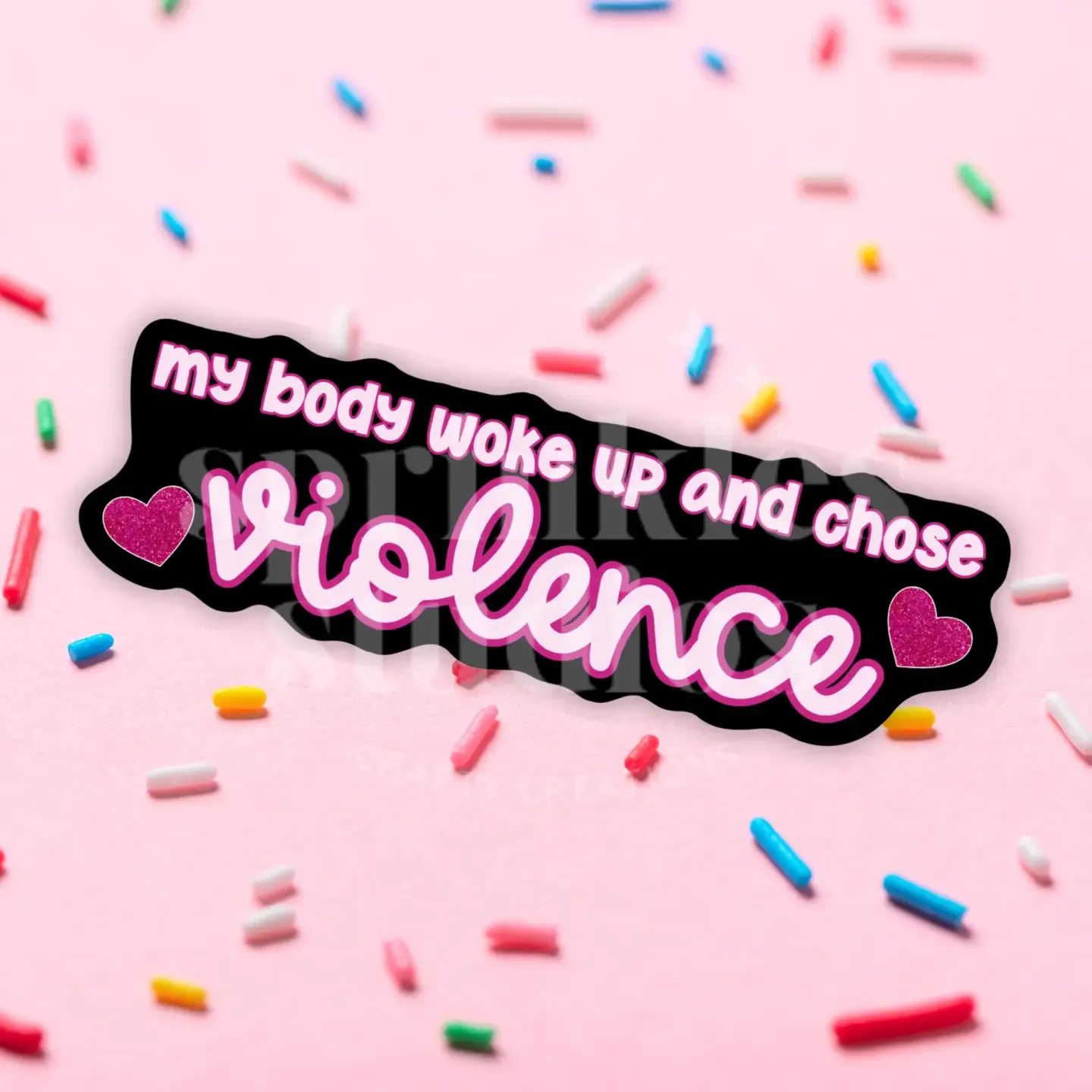 Body Chose Violence Sticker