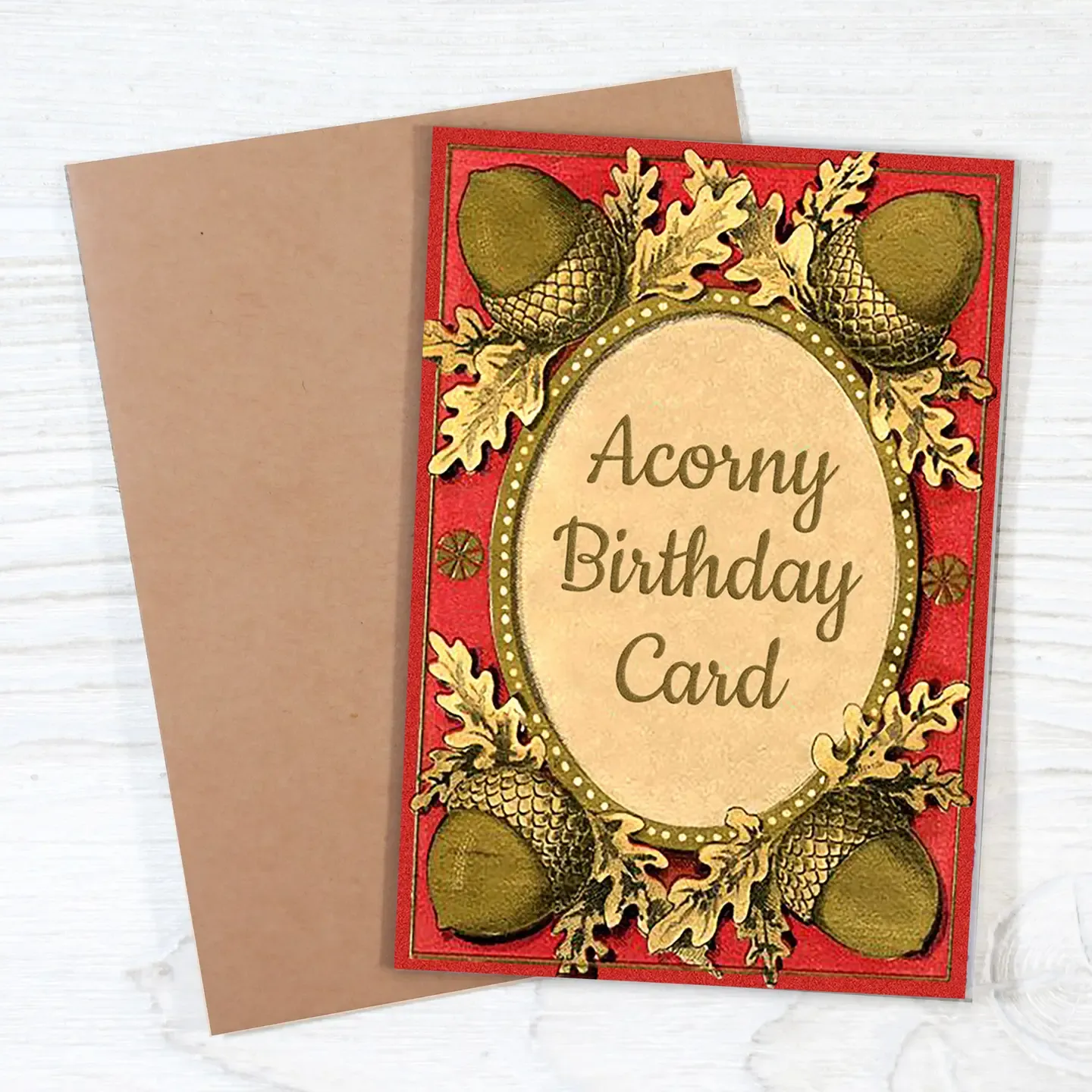 Acorny Birthday Card