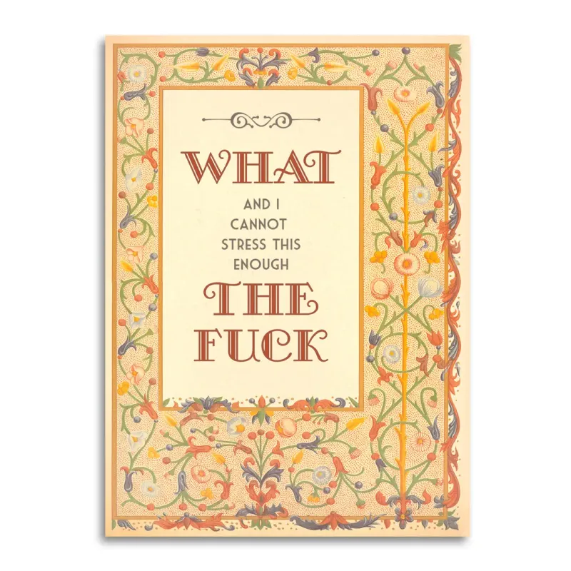 WTF Sympathy Card