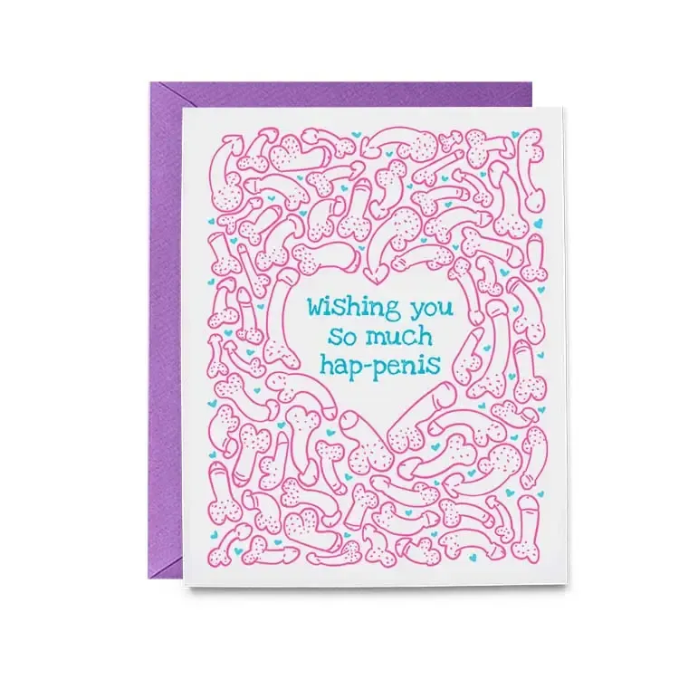 Wishing You Hap-Penis Card