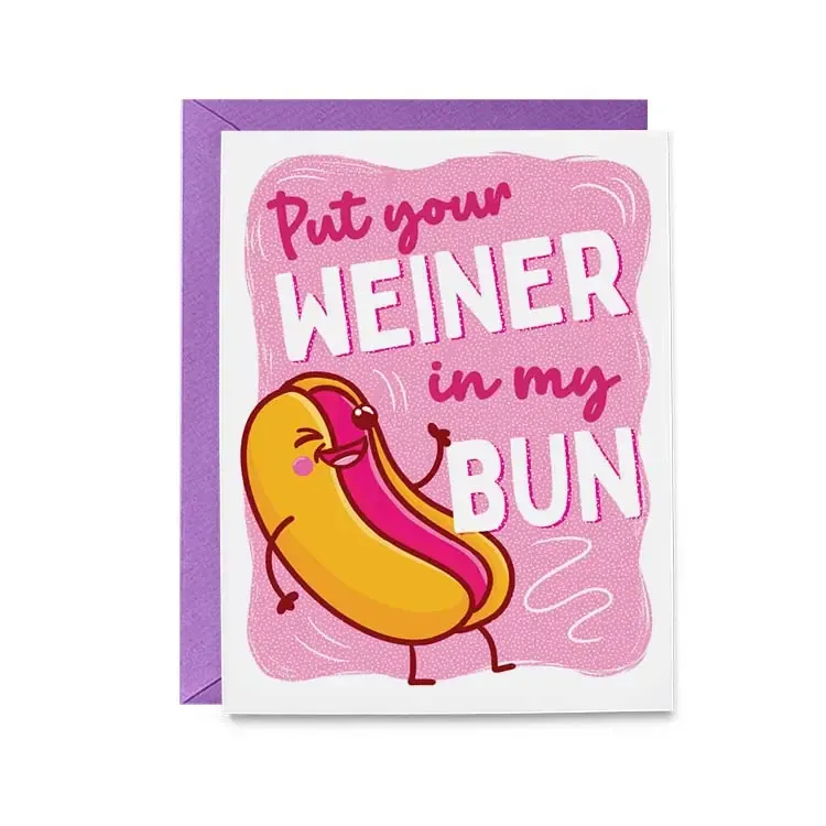 Naughty Hot Dog Card Naughty Hot Dog Card