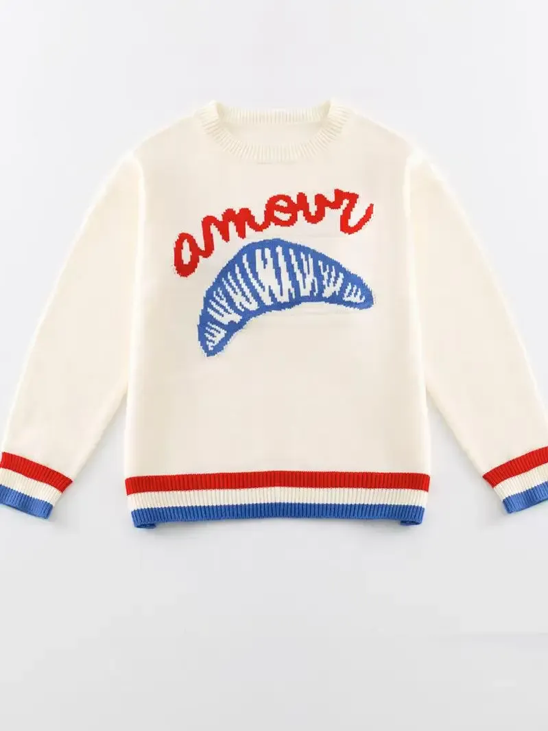 Amour Croissant Sweater