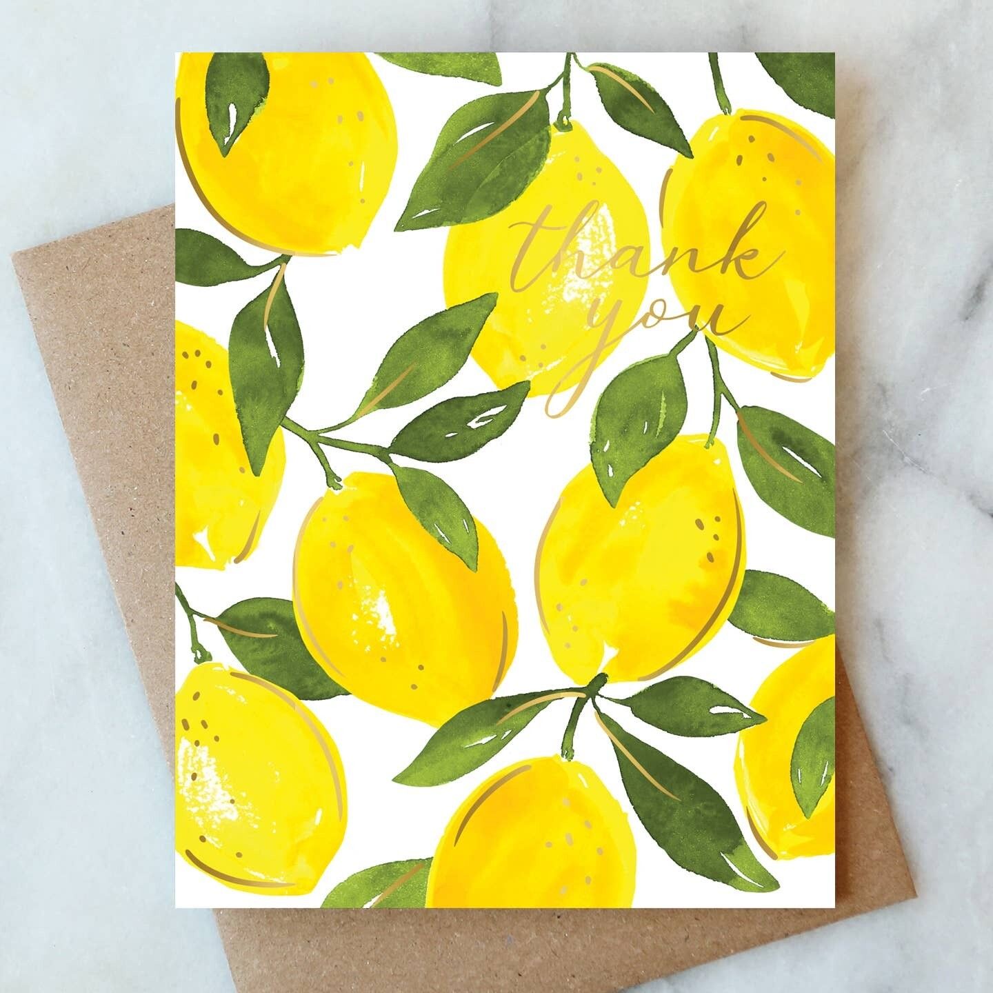 AJ Thank You Lemons Card