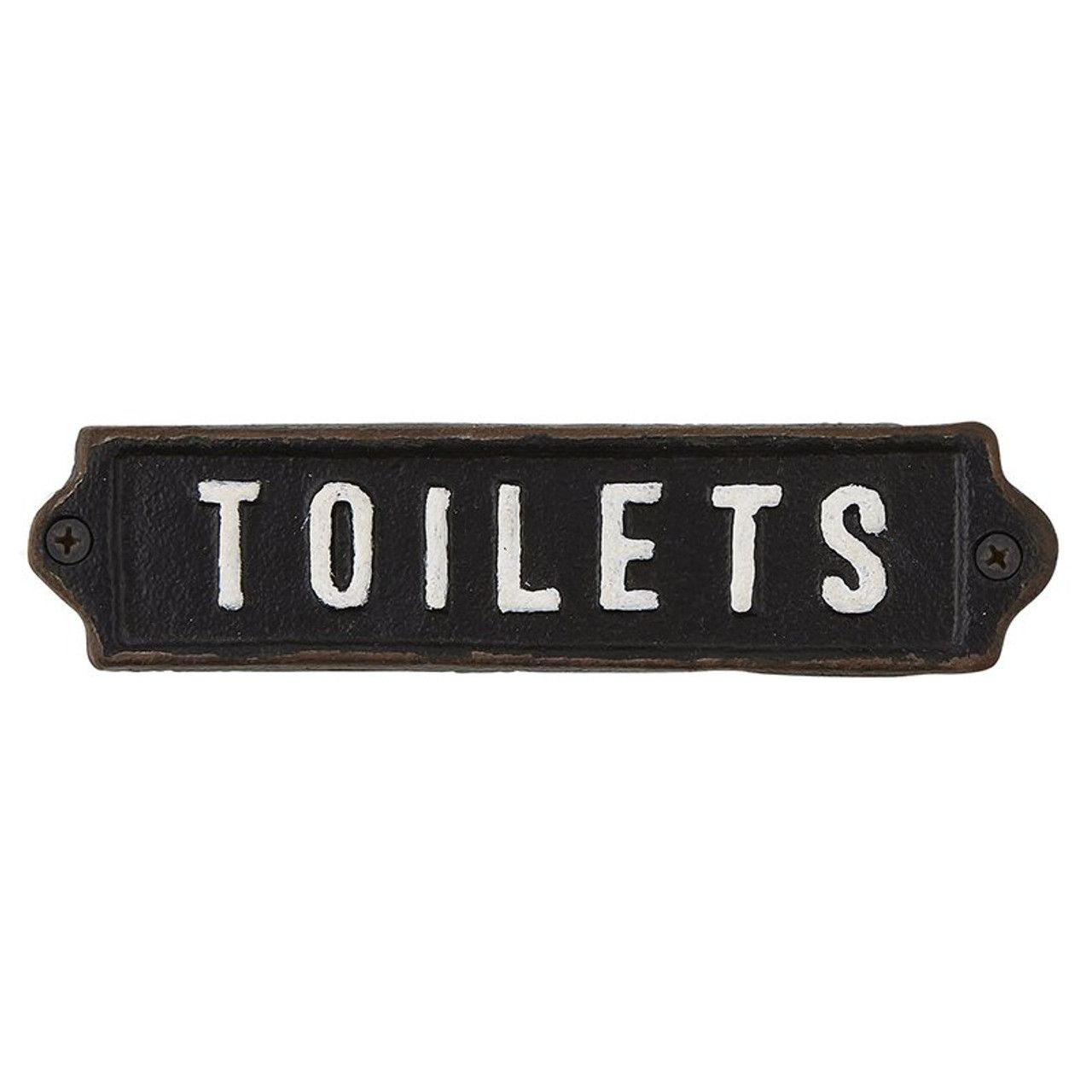 Iron Toilets Sign