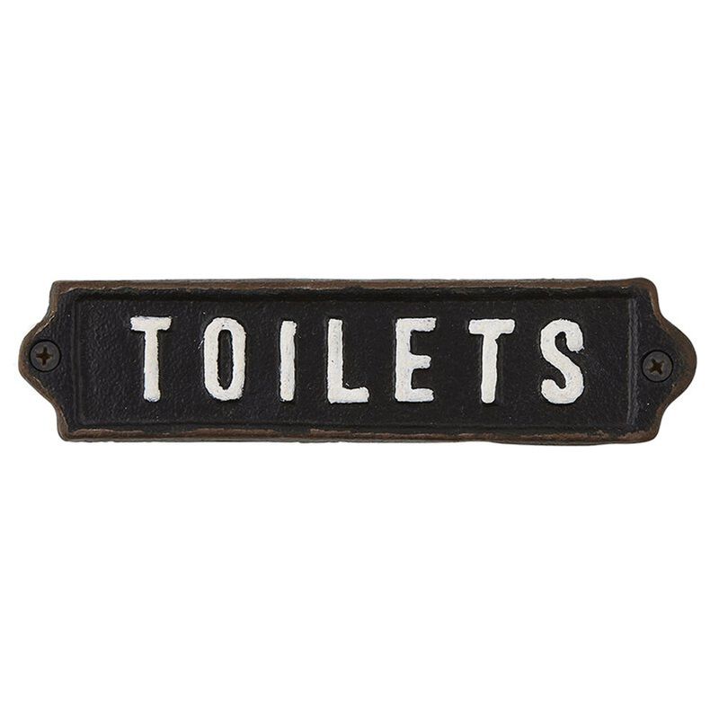 Iron Toilets Sign Iron Toilets Sign