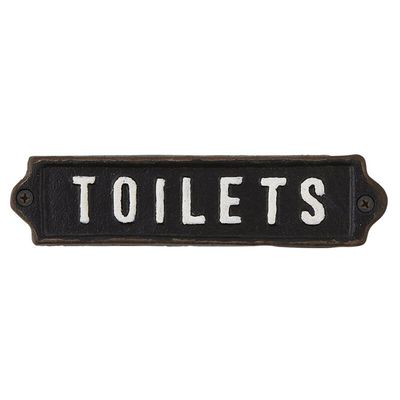Iron Toilets Sign
