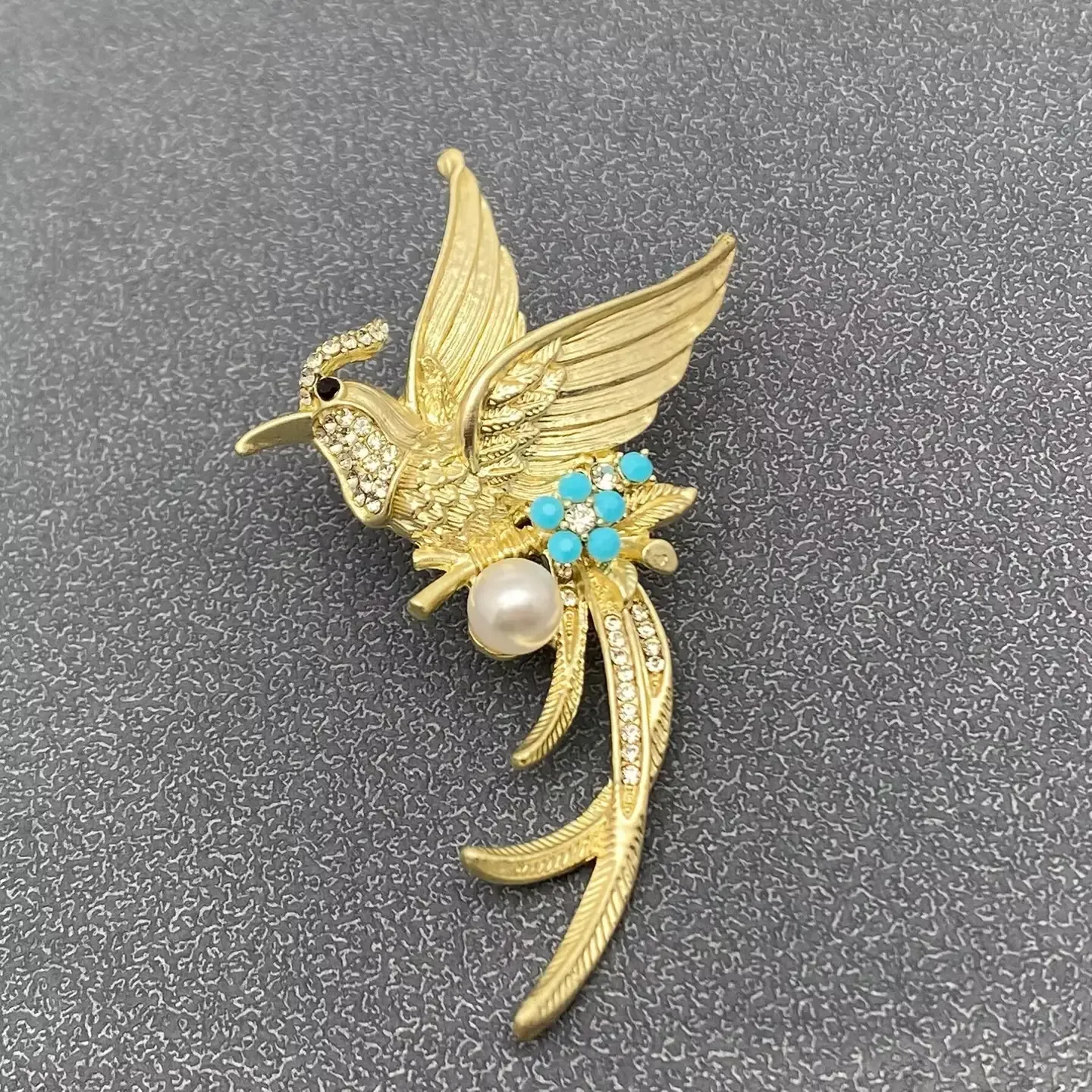 Golden Bird Brooch