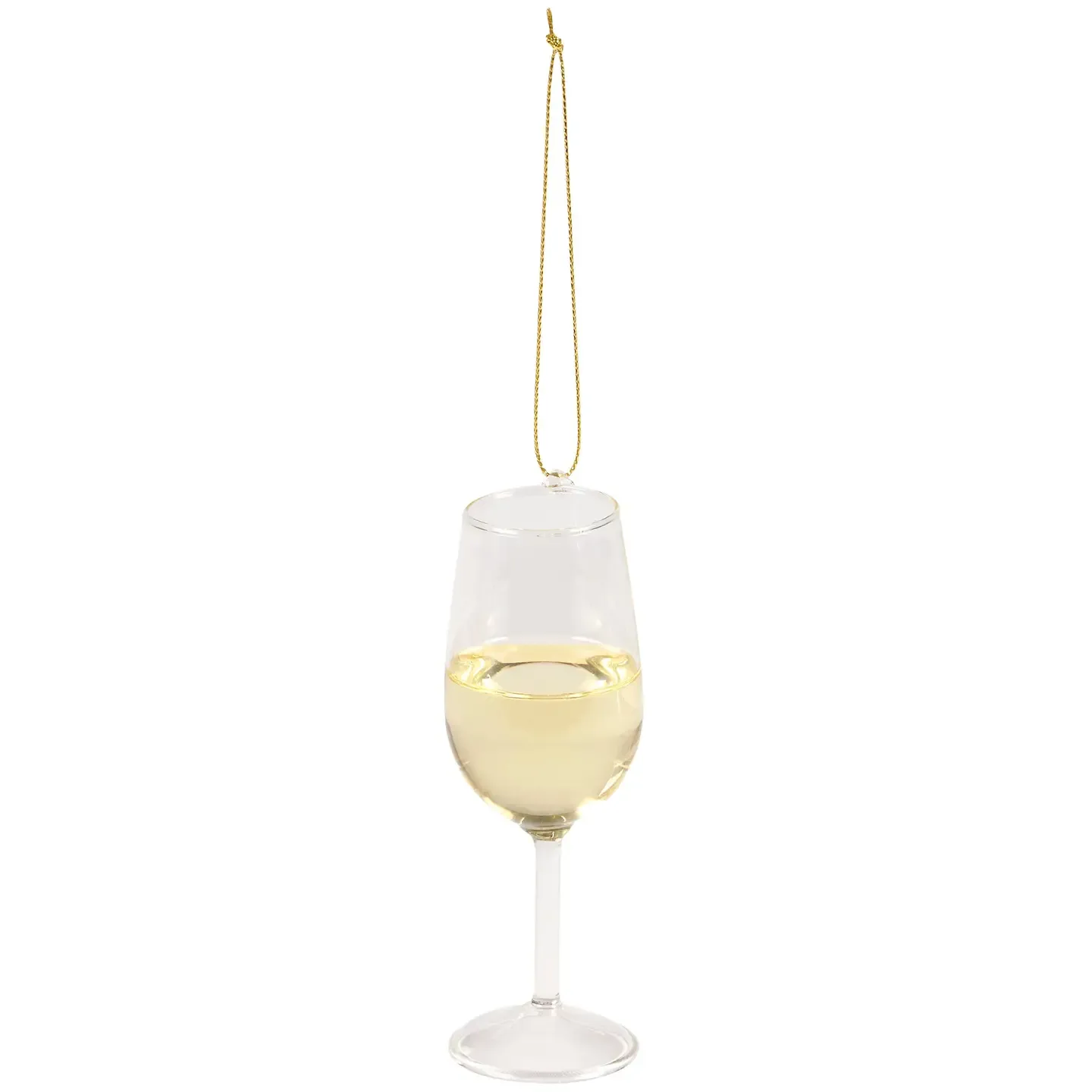 Glass White Wine Ornament 