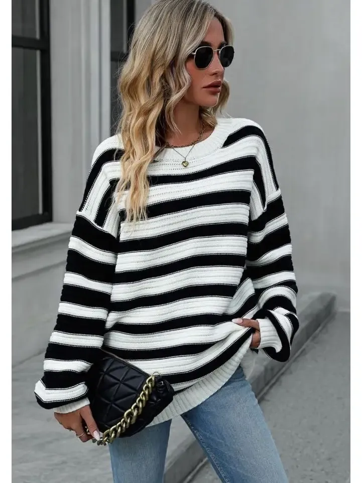Black &amp; White Sweater