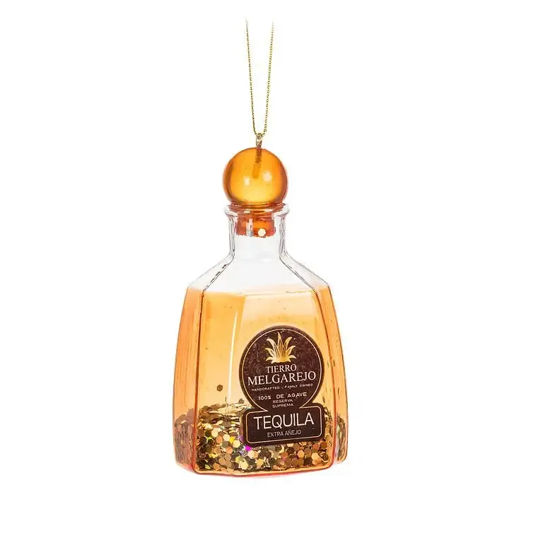 Glitter Tequilla Bottle Ornament