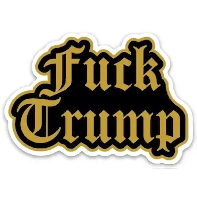 Fuck Trump Die Cut Sticker
