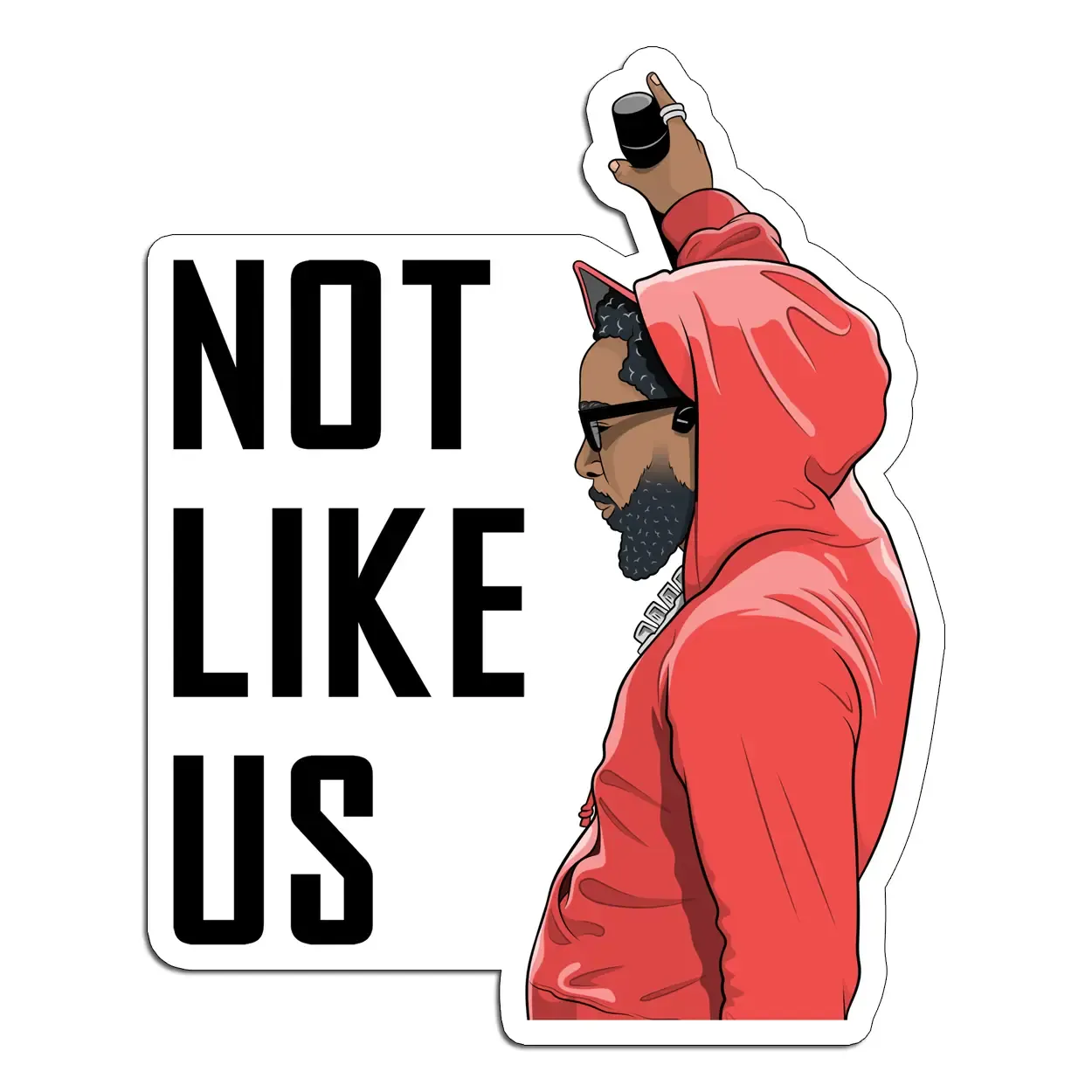 Kendrick Not Like Us Sticker