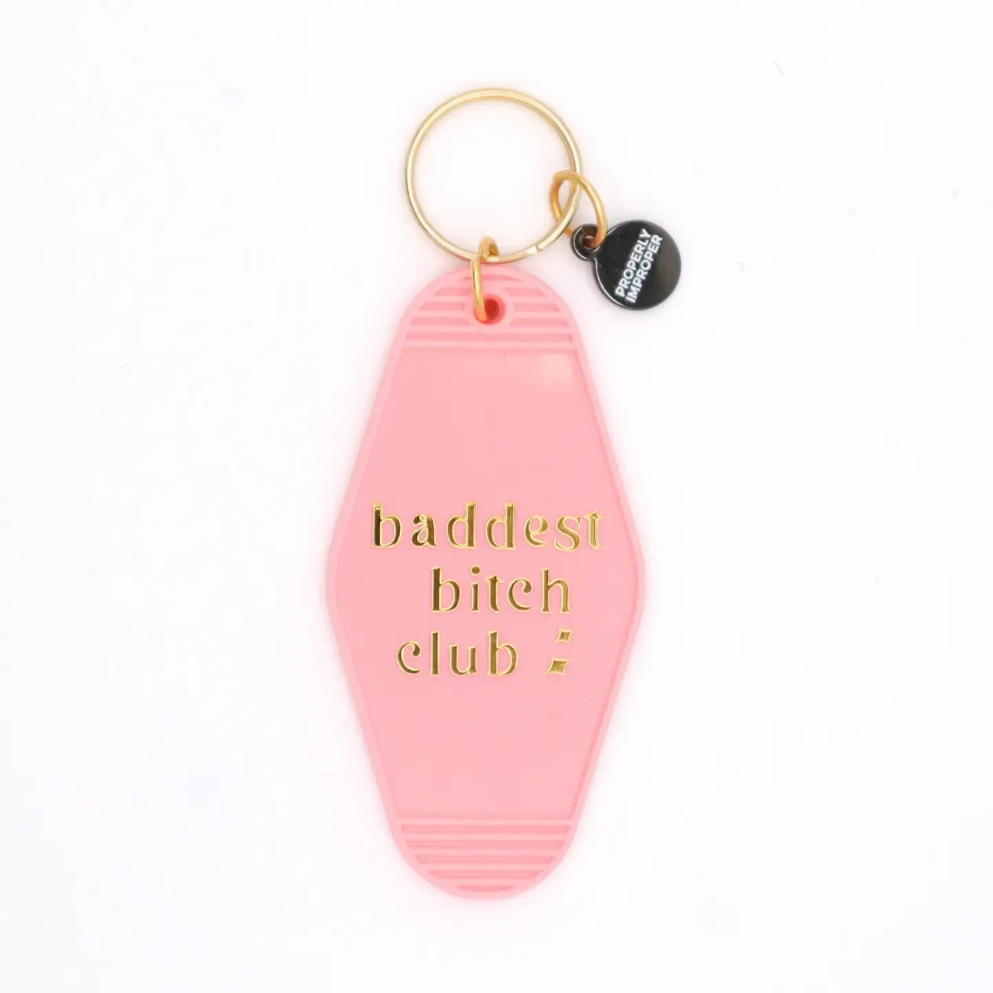 Baddest Bitch Club Motel Keychain 