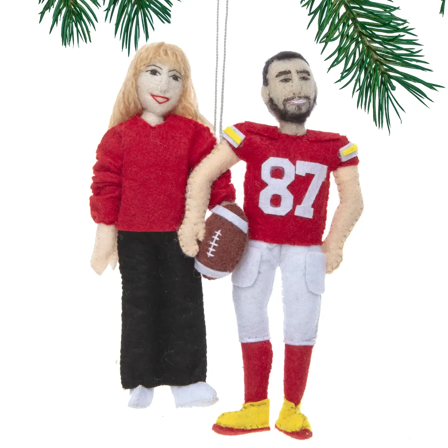 Taylor &amp; Travis Felt Ornament 