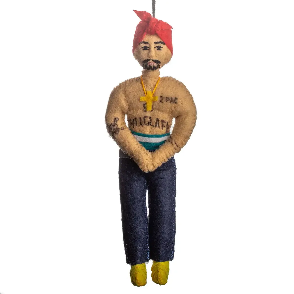 Tupac Felt Ornament 