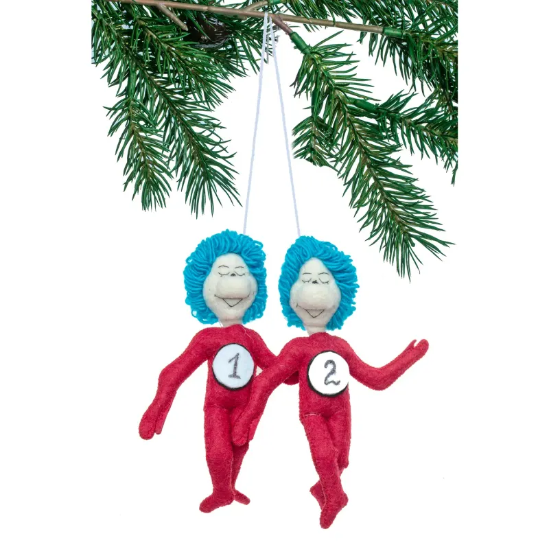 Thing 1 & 2 Felt Ornament Thing 1 & 2 Felt Ornament