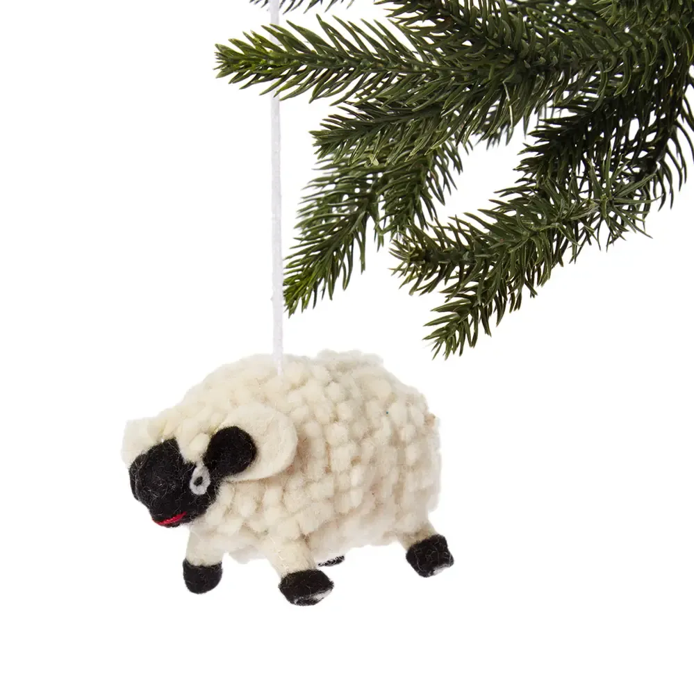 Sheep Felt Ornament 