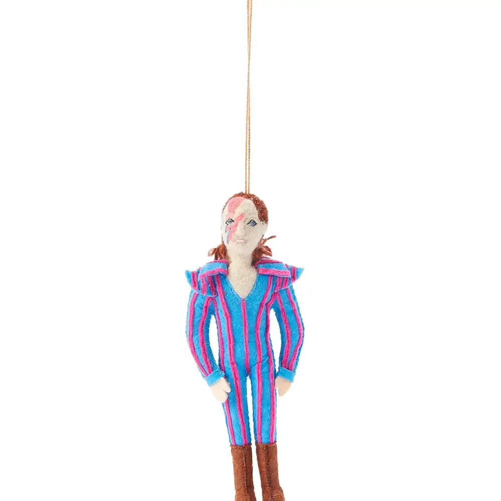 David Bowie Felt Ornament