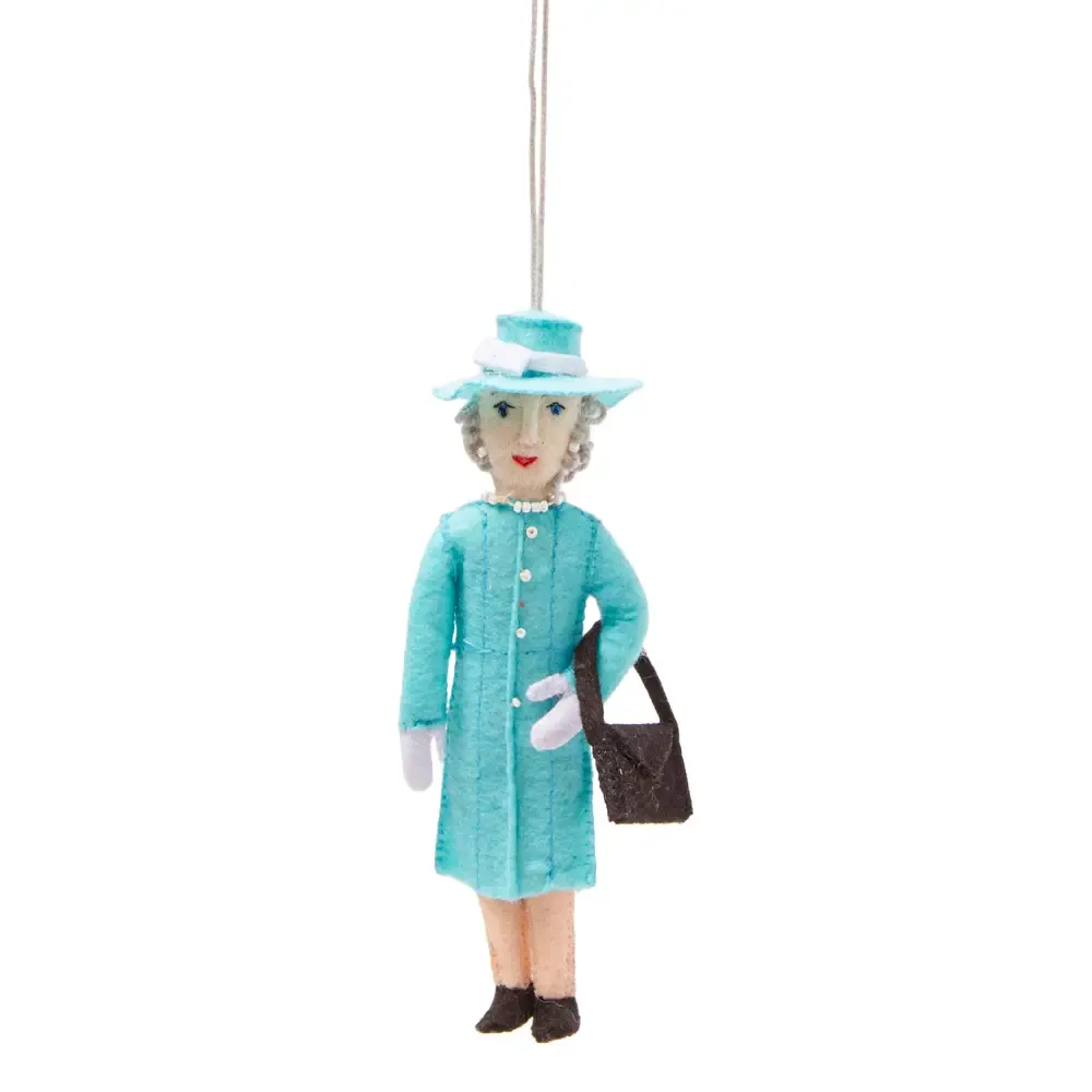 Queen Elizabeth Felt Ornament 