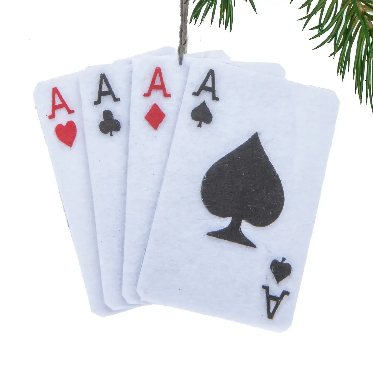 Playing Card Felt Ornament 