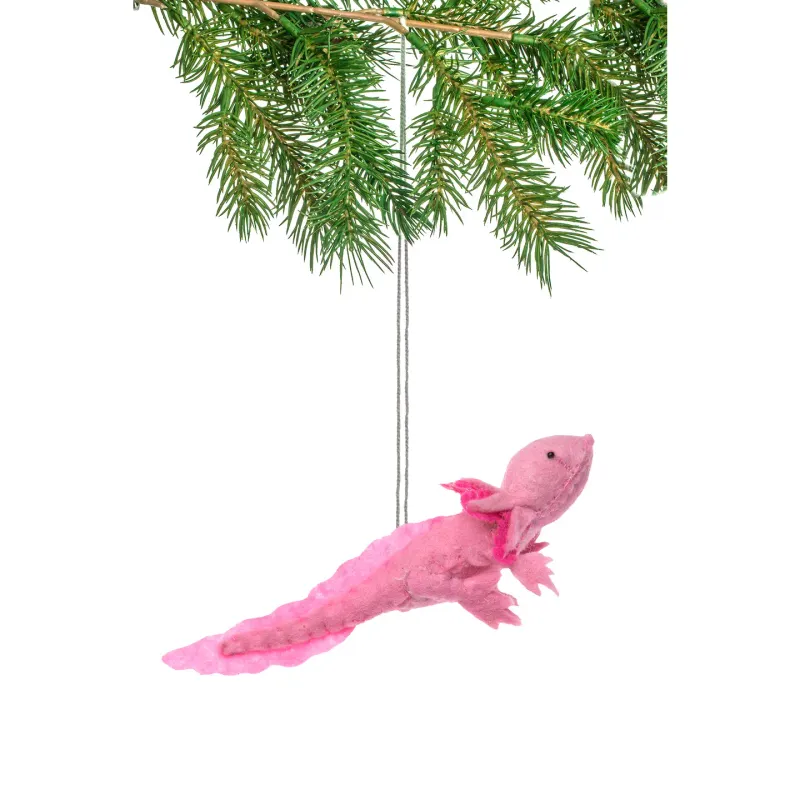 Axolotl Felt Ornament 