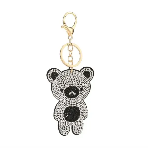 Black Teddy Bear Keychain