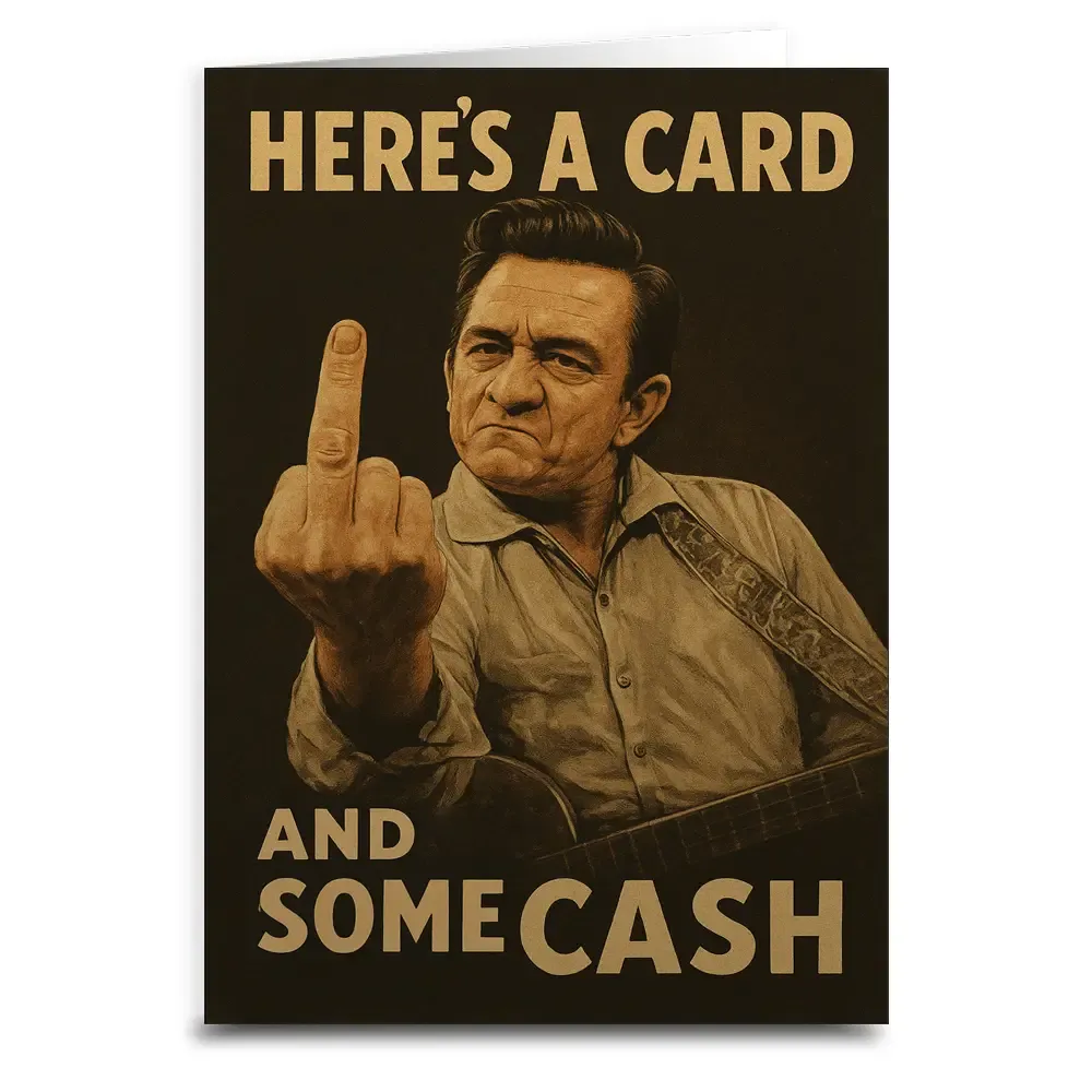 Johnny Cash Birthday Card