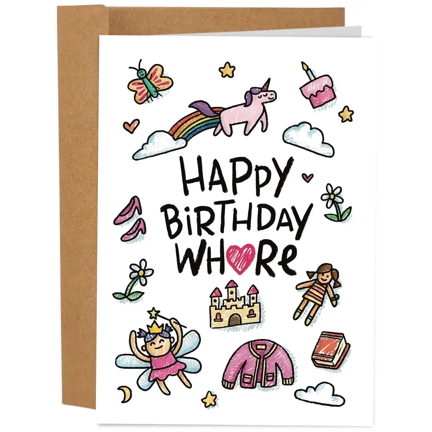 Happy Birthday Whore Card
