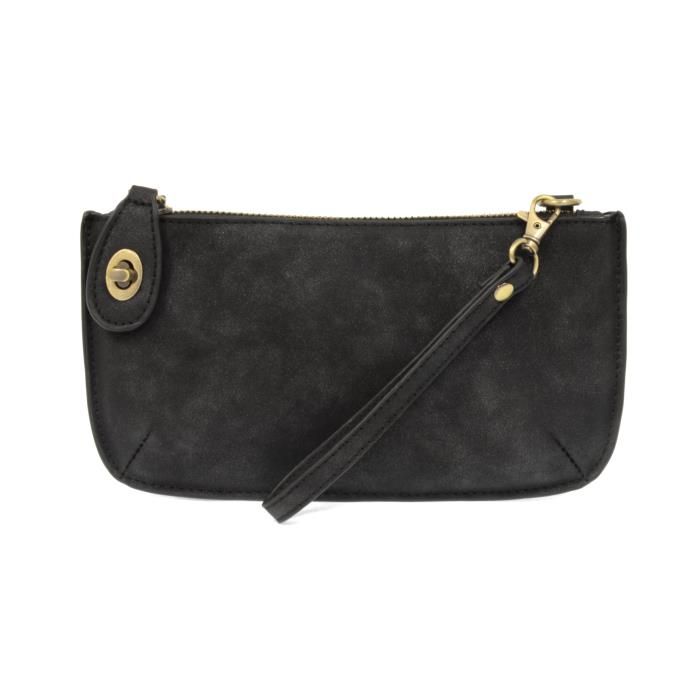 Joy Black Lux Crossbody Clutch