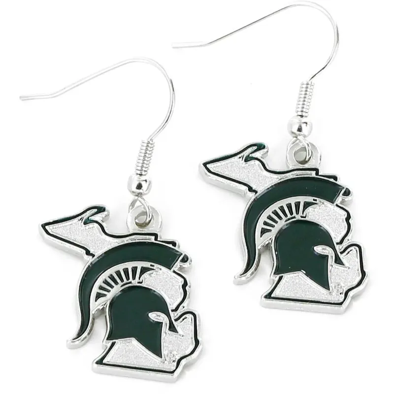 MSU Logo Dangle Earrings MSU Logo Dangle Earrings