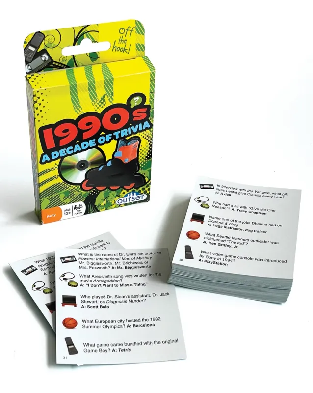 1990&#39;s Trivia Card Game