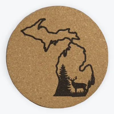 Deer in the Woods Cork Coaster