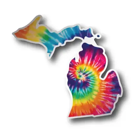 MI Tie Dye Sticker