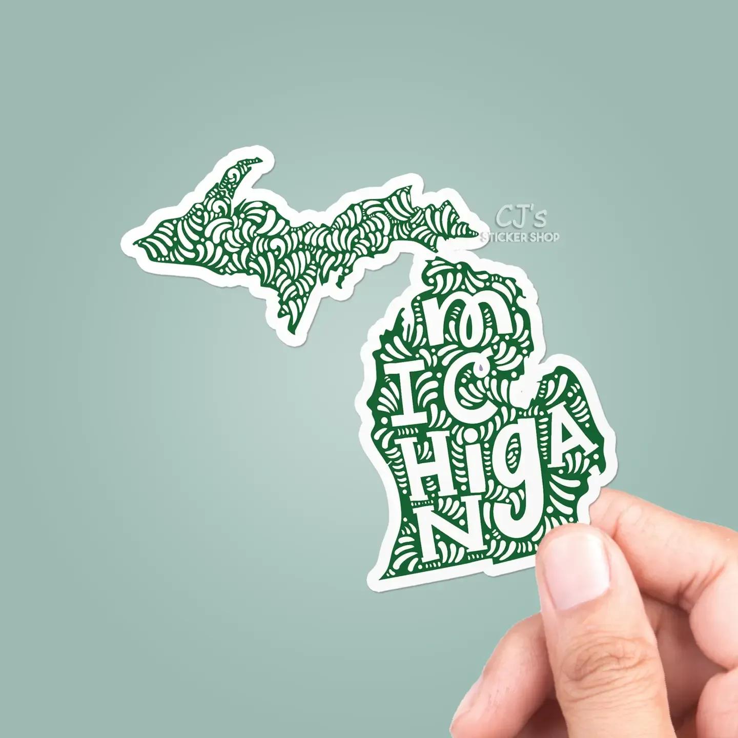 MI Green Design Sticker