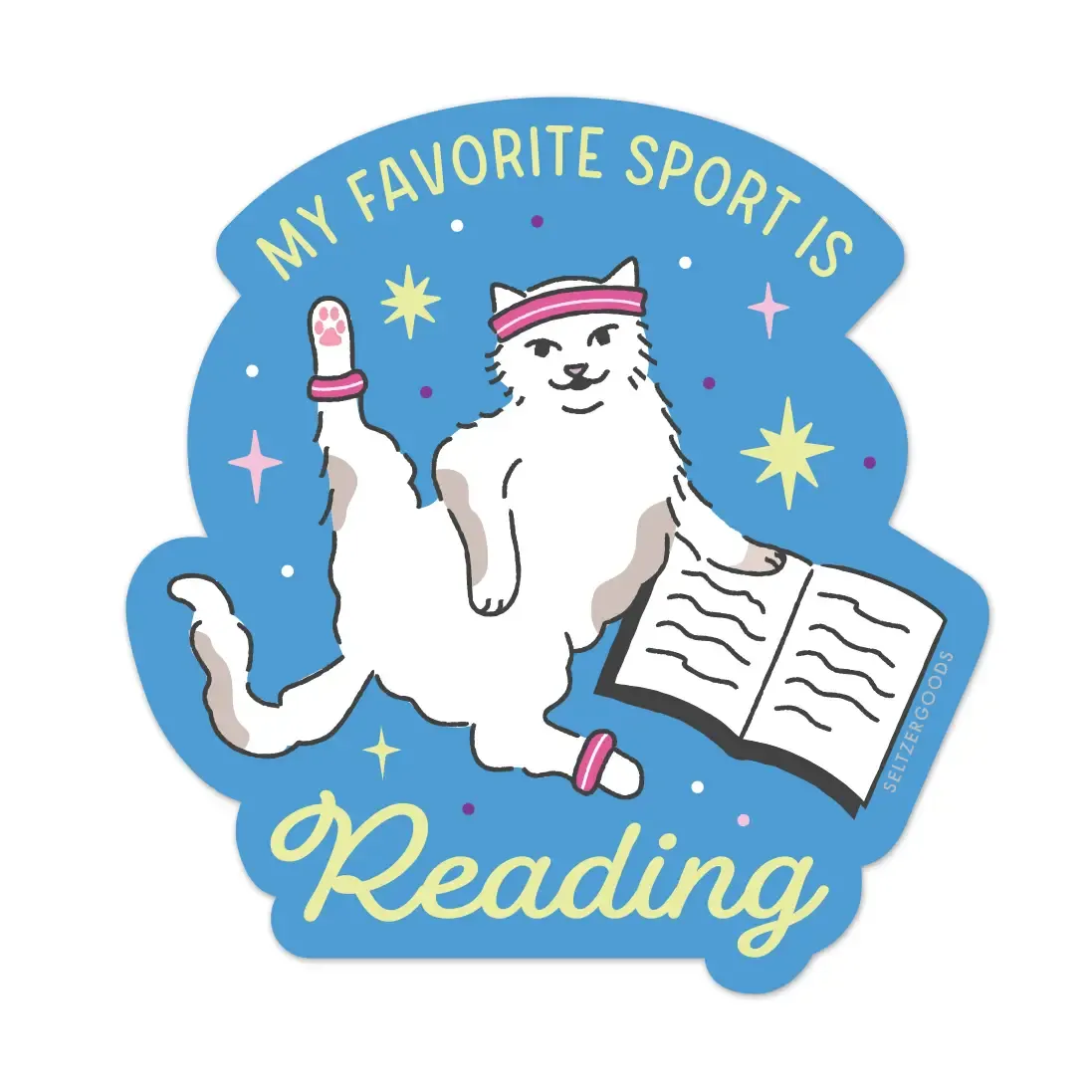 Favorite Sport is Reading Sticker
