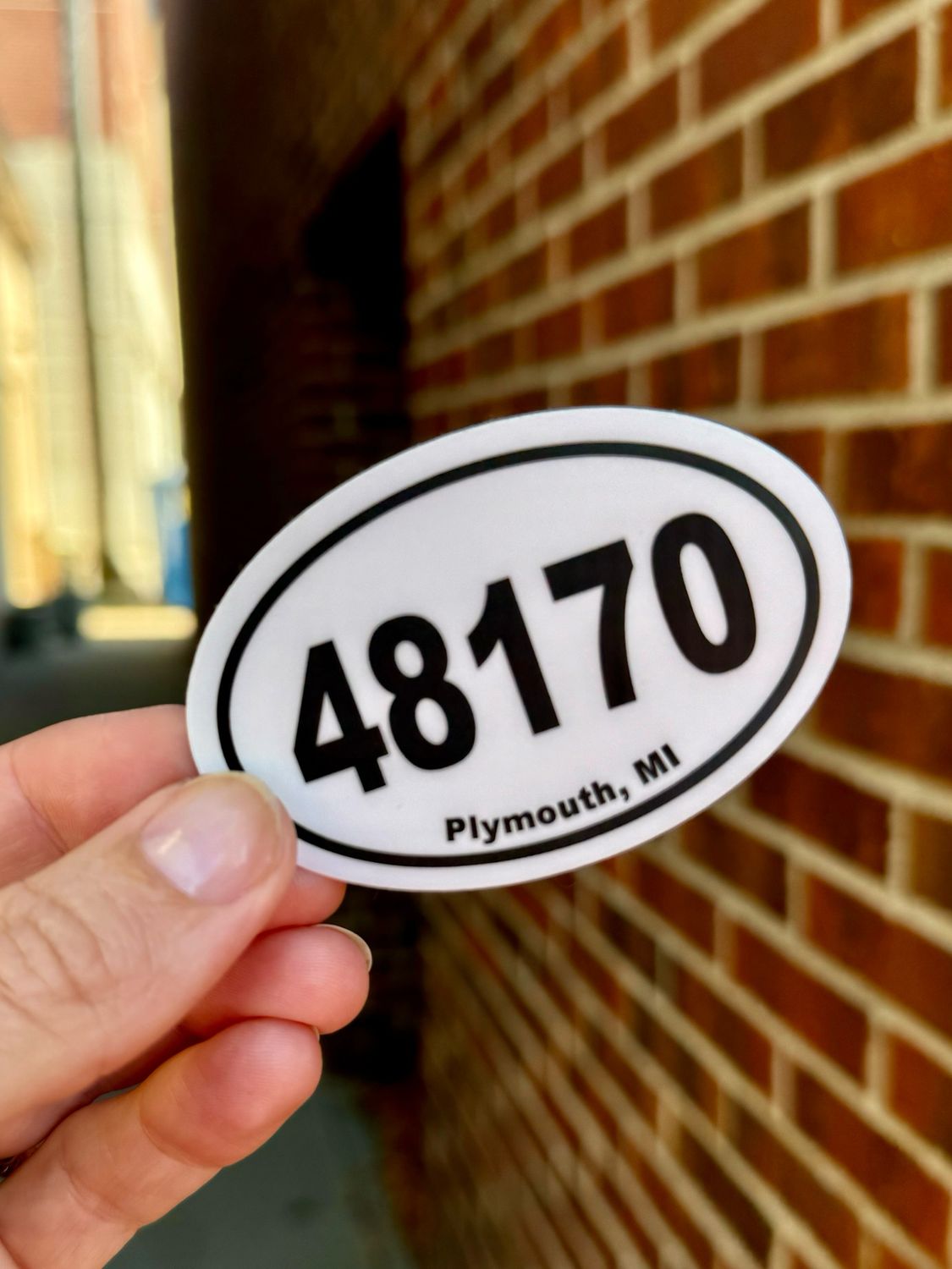 48170 Oval Sticker